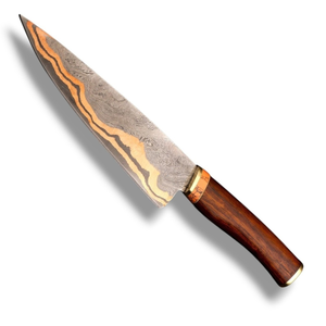Cuchillos de Chef Hechos a Mano de Acero de Damasco con Mango de Madera, Hoja Afilada para Cocina Profesional, para Cortar Carne - Product Image 2