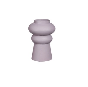 Jarrón de Gres Lila Texturizado al por Mayor - Vajilla Decorativa Duradera con Acabado Mate, Jarrón de Arte Moderno Personalizable para Decoración de Hoteles - Product Image 1