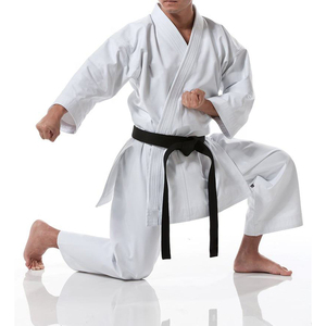 Nouvelle conception de kimono de judo en tissu de coton à manches longues / Meilleur fabricant de kimonos de judo pour hommes en taille adulte, uni - Product Image 4