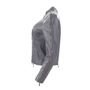 Best Women's Winter Motorcycle Leather <b>Jacket</b> Wholesale Women Leather <b>Jackets</b> - Product Image 5