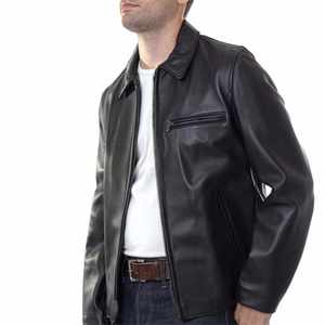 Chaqueta de Cuero de Oveja Auténtica Premium para Hombre, Estilo Clásico Negro, Corte Ajustado, Chaqueta Casual de Motociclista, Prenda Exterior Vintage Personalizada para Motocicleta 2026 - Product Image 3