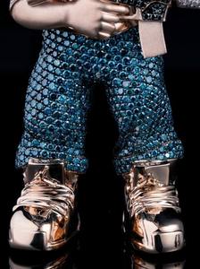 Colgante de Muñeca de Terror con Incrustaciones de Oro y Plata de Buena Calidad, Joyería de Lujo para Regalo de Cumpleaños, Disponible para Suministro Mundial - Product Image 4