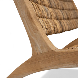 Fauteuils de salon en teck tissés à la main, chaises de jardin en teck pour l'extérieur et l'intérieur, par Rachel Natalie - Product Image 5