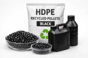 HDPE Black Pellets - Durable High-Density Polyethylene <b>Granules</b> for Pipe Extrusion Blowing Industrial Molding Consistent colour - Product Image 4