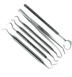 Meilleures ventes Ensemble d'examen dentaire manuel en acier inoxydable OEM 8 pièces Outils d'hygiène buccale réutilisables à usage professionnel polyvalent - Product Image 2