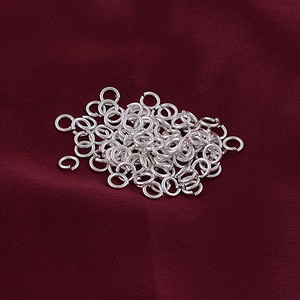 925 Sterling <b>Silver</b> Open Jump Ring 4mm Round Shape Jewelry Findings Components Wholesale Bulk Supply Accessories - Product Image 2