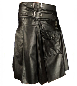 Women's High Waist Leather Cargo <b>Skirt</b> Pleated Mini Design With Belt Adjustable Fit Solid Color All Seasons Style - Product Image 6