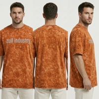 T-shirts Streetwear Personnalisés en Coton 100% Effet Délavé, Impression DTG DTF, Faible MOQ, Fournisseur en Gros, Fabricant de T-shirts Décontractés Oversize et Boxy
