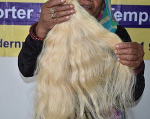 Vendeur vierge en gros brut sans traitement chimique Paquets originaux crépus blonds ondulés Extensions de cheveux humains vietnamiens - Product Image 1