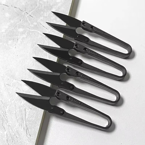 Professional Tailor <b>Scissor</b> Carbon Steel Thread Snips U Shape Spring <b>Sewing</b> <b>Scissors</b> Tailoring Craft DIY Garment Manganese - Product Image 2