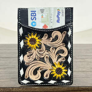 ที่ใส่บัตรเครดิตหนังวัวแท้ทำมือแบบกำหนดเองจากโรงงานรุ่นล่าสุด ที่ใส่บัตรประจำตัวคุณภาพสูงสำหรับทุกเพศ - Product Image 4