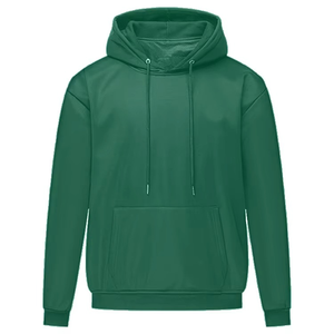 High Quality Men's Distress Jersey Hoodie Unlined <b>Velour</b> Puff Technique Solid Terry Street Pullover Heated 100% Cotton - Product Image 3