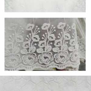 Encaje GPO de diseño elaborado, ideal para prendas de boda, bordes de blusas y prendas étnicas. - Product Image 3