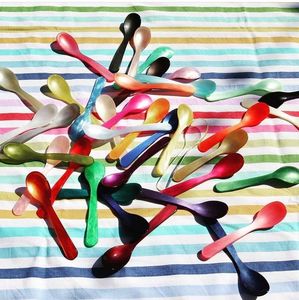 Ensemble de cuillères à thé en résine colorée faites à la main sur le thème des anges, forme personnalisée légère pour la cuisine à domicile - Product Image 4