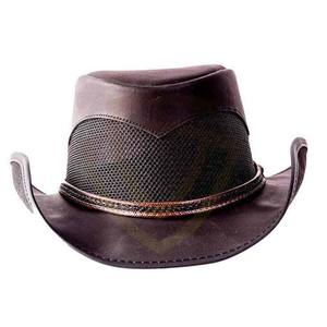 Sombrero de Vaquero de Cuero Occidental con Logotipo Personalizado, Premium para Viajes al Aire Libre, Sombrero de Vaquero para Todas las Estaciones | - Product Image 1