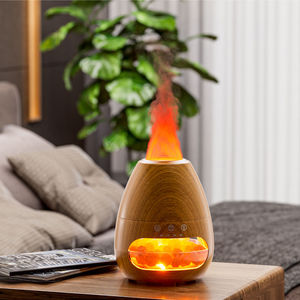 Lampe de Sel de l'Himalaya Naturelle Populaire 2024, Diffuseur d'Arômes Flamme, Humidificateur, Veilleuse, Coffret Cadeau Décoratif, Purificateur d'Air, Diffuseur de Flamme en Gros - Product Image 4