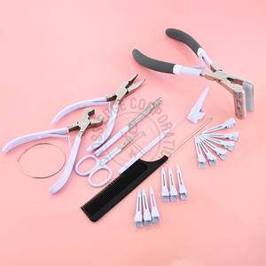 Wholesale Professional Hair <b>Extension</b> Tools Bead Threader for Hair High-Quality Stainless Steel Thread Shears with Custom Logo - Product Image 1