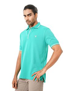 Fabriqué au Bangladesh Piqué 50% coton/50% polyester, 220 GSM Logo de marque personnalisé Design Polo uni multicolore pour hommes - Product Image 3