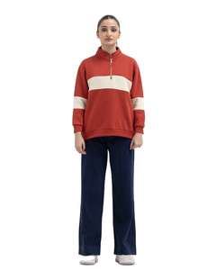 Sudaderas de invierno personalizadas con cremallera frontal y cuello redondo para mujer, de alta calidad, forro polar grueso y ecológico, con insignia. - Product Image 6