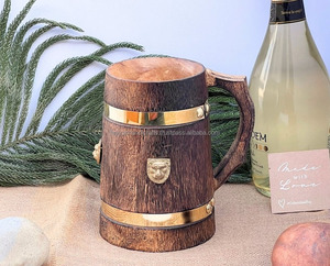 Taza de Madera de Olivo Ecológica, Taza de Madera para Beber Espresso, Taza de Madera Natural - Product Image 1