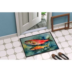 Salmon-Colored Non-Slip Low Pile Doormat 24H X 36W <b>Indoor</b> and Outdoor Entryway Rug Washable Front <b>Door</b> <b>Mat</b> - Product Image 4