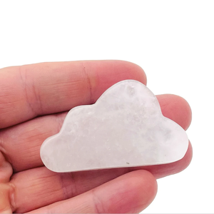 Cristal de jade súper blanco tallado en forma de nube, piedra de cristal con forma de nube, cristal de nube para decoración del hogar, mayorista de cristales tallados en forma de nube - Product Image 5