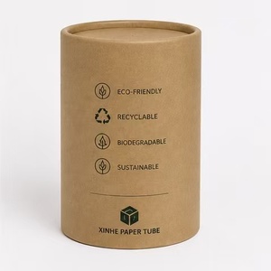 Wholesale Empty Paper Kraft Tube Box <b>Container</b> for Health Products Powder - Product Image 1