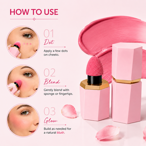 Rubor Líquido Orgánico al por Mayor |   Tinte Cremoso para Mejillas a Base de Hierbas con Logotipo Personalizado |   Maquillaje Facial Vegano de Larga Duración, Acabado Dewy, Resistente al Agua - Product Image 5