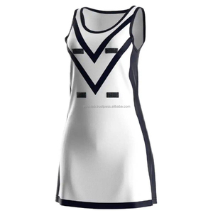 High Quality Anti-Bacterial Nylon Unisex Adult Netball Uniform Design Heat-Transfer Printed <b>Custom</b> Team Name Player Name <b>Dress</b> - Product Image 6