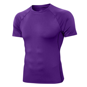 Nouveau T-shirt de gros pour hommes, résistant et flexible, anti-humidité, avec col contrastant - Product Image 1
