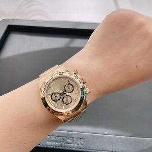 Reloj mecánico automático de lujo para hombre de alta calidad con cubierta personalizada C con hoja de oro, 40 mm, resistente al agua, movimiento 4131. - Product Image 1