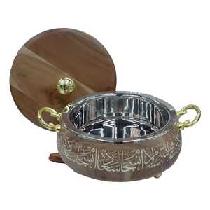 Olla térmica de acero inoxidable tipo panal con tapa transparente y asa, calentador de alimentos de doble pared para buffet - Product Image 5