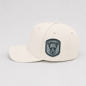 Mechanic Embroidered <b>Baseball</b> <b>Cap</b> Unisex Casual Hat Beige Hand Embroidery Logo Design - Product Image 5