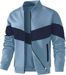 Men's Casual Spring Satin Windbreaker 100% Cotton <b>Waterproof</b> Breathable Quick Dry <b>Thin</b> Athletic Varsity <b>Jacket</b> Front Logo - Product Image 3