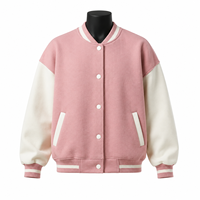 Veste bomber universitaire unisexe personnalisée, veste de baseball bicolore, prix de gros