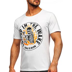 Camiseta de Manga Corta para Hombre, 100% Algodón, 320 Gramos, Corte Regular, Ecológica, Personalizable con Estampado, para Fabricantes de Ropa - Product Image 3
