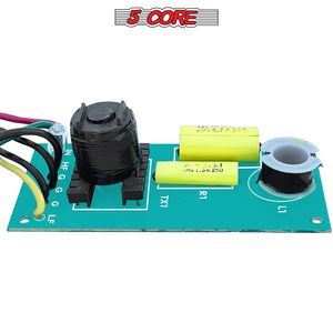 Crossover Passivo Professionale a 2 Vie, Bobine ad Alta Potenza e Bassa Resistenza con Nucleo in Aria, Qualità Premium in Poliestere Metallizzato per Audio - Product Image 3