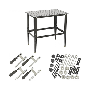 Mesa de Soldadura Resistente de Buena Calidad con Kit de 24 Herramientas, Banco de Trabajo de Acero para Fabricación con Abrazaderas y Herramientas de Fijación GAR052 - Product Image 1