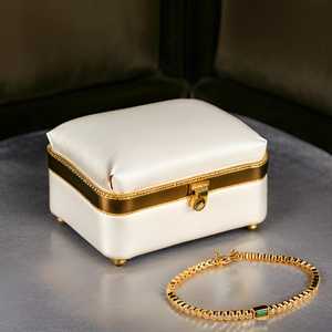 Emerald Baguette Tennis <b>Bracelet</b> Bezel 925 Sterling Silver <b>14K</b> Rose <b>Gold</b> Plated Luxury Vintage Gemstone Jewelry Women Wholesale - Product Image 3