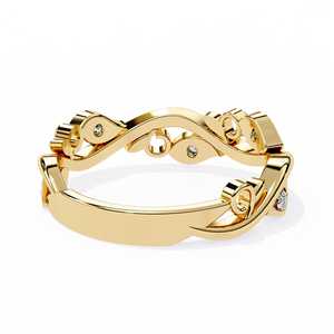 Classic Women's Lab Grown Diamond Engagement <b>Ring</b> Cut Halo Pave Setting IGI Certified 10K <b>Gold</b> Rhodium Plated Band Trendy Daily - Product Image 2