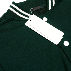 Trendy OEM Custom 100% Wool Genuine Varsity <b>Jacket</b> Stand Collar Front Logo Beautiful Varsity Letterman <b>Winter</b> Unisex - Product Image 4