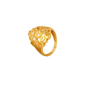 branded Quality 1/13 LRPH-84 LADIES PLAIN HEAVY RING gold plated ring available in bulk with cheap price