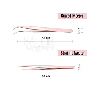 Pince à cils professionnelle courbée pour techniques de volume, pince à cils experte pour isolation précise des cils - Product Image 4