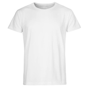 T-shirt à col rond et manches courtes pour homme, de qualité supérieure, orienté vers l'exportation, 100% coton, respirant, séchage rapide, coupe classique, couleur blanche - Product Image 5