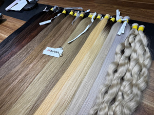 Extensions de cheveux vierges vietnamiens de haute qualité Nasa Hair Andy Model, cuticules alignées, en vrac, 60 cm, prix d'usine, super double drawn - Product Image 2