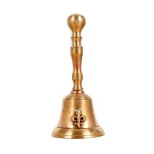 Campana de servicio de escritorio con mango metálico, campana de mano para recepción de hotel, restaurante, campana de llamada para atención de huéspedes en recepción - Product Image 4
