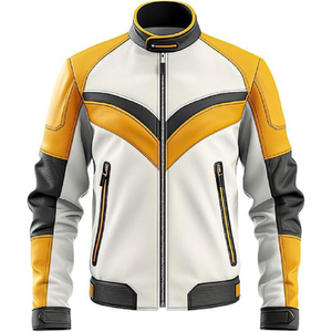 ARTIZ INTERNATIONAL Custom Genuine <b>Leather</b> <b>Jacket</b> for <b>Men</b> Windproof Eco-Friendly V-Neck Zipper Closure Streetwear Winter <b>Jacket</b> - Product Image 1