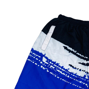Custom Made ODM Men's Blue <b>Black</b> White Printed <b>Board</b> Shorts Quick Dry Elastic Waist Casual Swimwear with Pockets Premium Shorts - Product Image 4