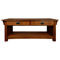Table basse moderne en bois massif, plateau rectangulaire, tiroirs profonds, rangement, montage facile, couleur personnalisable, logo, marque FURAKA, vente en gros