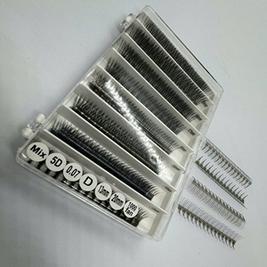 ขนตาปลอมแบบพัดสำเร็จรูปคุณภาพสูง ความเร็วสูงพิเศษ C/CC/D/DD/M/L ขนสังเคราะห์นุ่ม น้ำหนักเบา เพิ่มวอลลุ่มได้อย่างรวดเร็ว ขายส่ง - Product Image 3